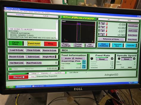 cnc router parts external estop requested|external estop requested.